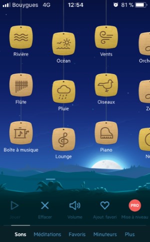 capture appli Relax Melodies